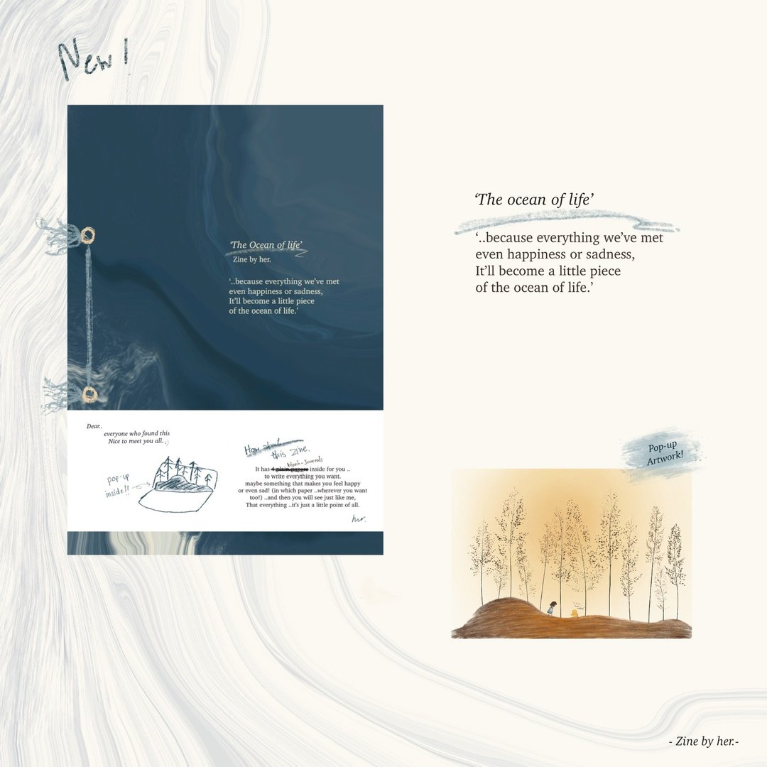 The ocean of life. | Zine by her. - 刊物/书籍 - 纸 多色