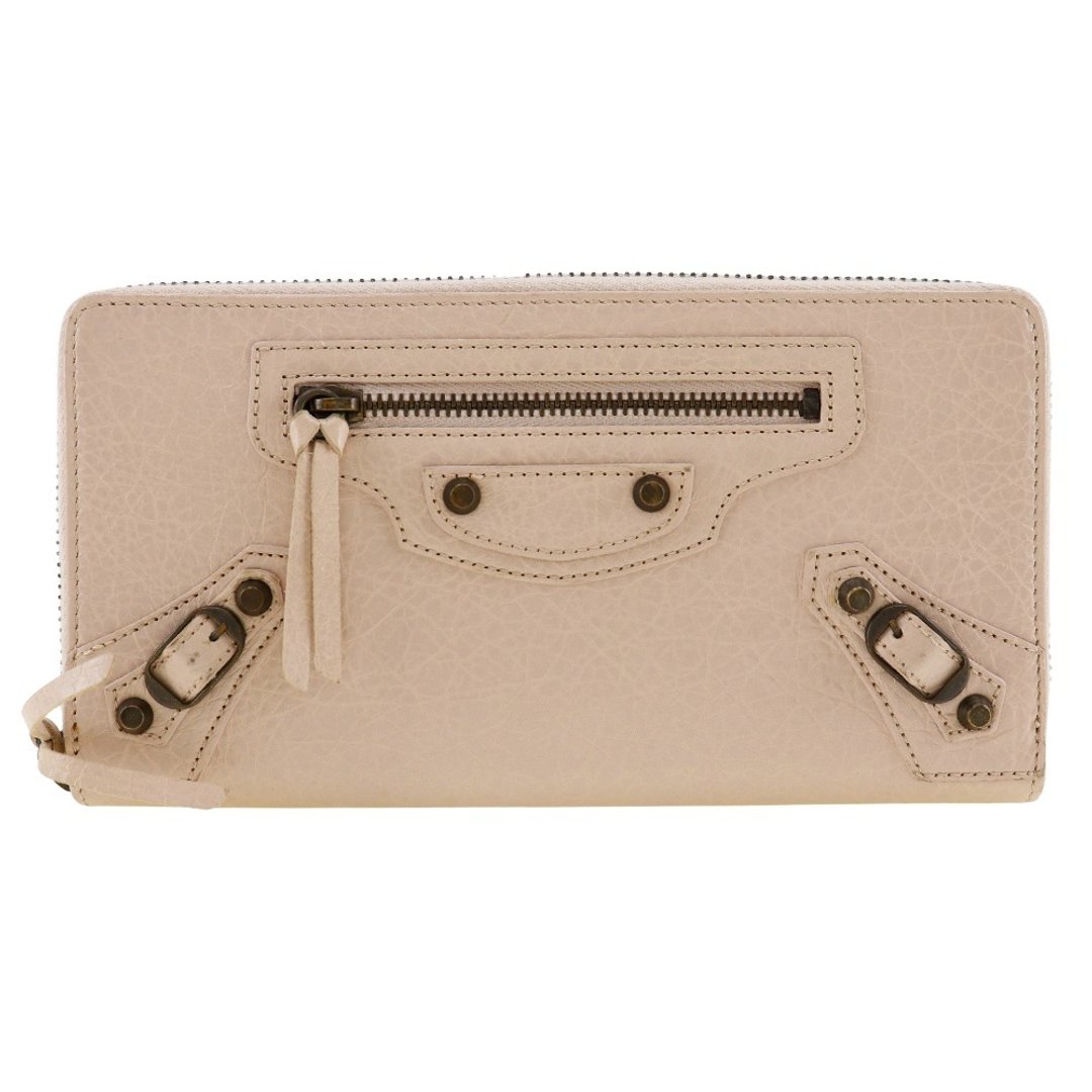 【日本直送】BALENCIAGA 巴黎世家 Classic Continental 长夹 253036 小牛皮 裸粉色 女仕【二手】 - 皮夹/钱包 - 真皮 粉红色