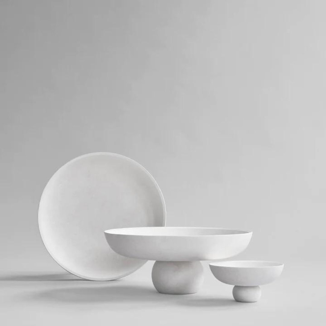 Baburu Bowl - 陶 花器 小型 - 花瓶/陶器 - 陶 白色