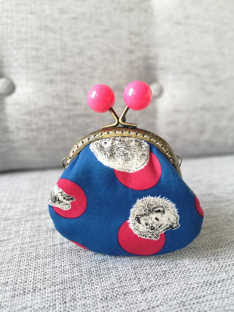 多巴胺色系 珍宝珠口金包 布艺零钱包/散纸包 - 零钱包 - 棉．麻 