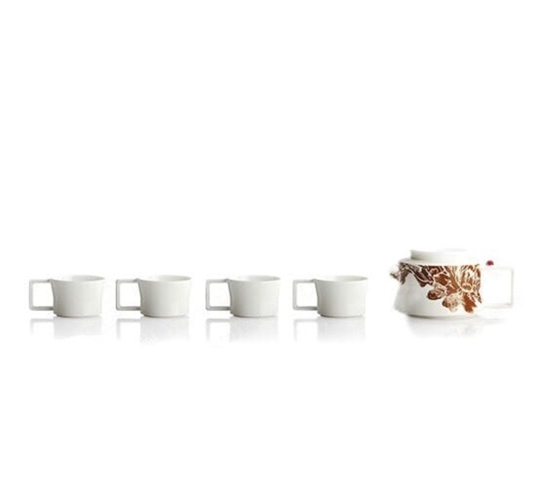 琉璃工房 LIVING 悠悠一点红 一壶四杯 - 茶具/茶杯 - 瓷 