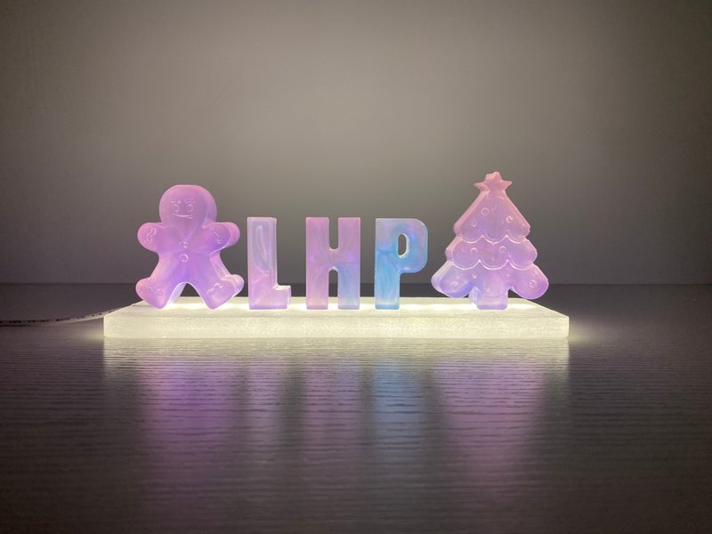 .. 圣诞限定/定制 .. 幻彩拼字灯 - 灯具/灯饰 - 树脂 多色