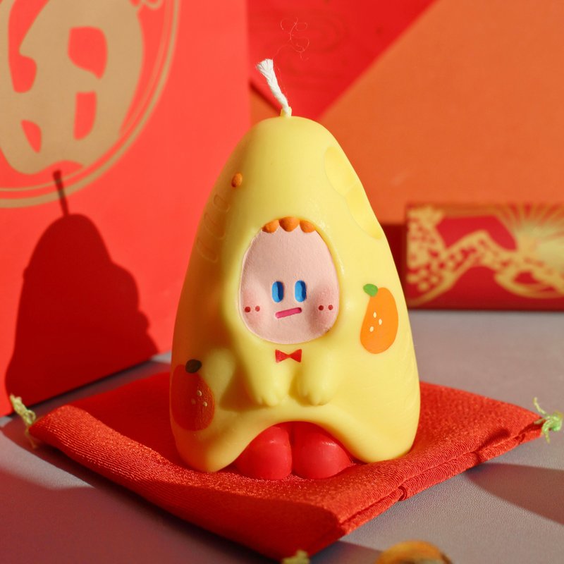 【新年礼物】 大吉大利  手作香氛蠟燭 檸檬茉莉香味 - 香薰/精油/线香 - 蜡 