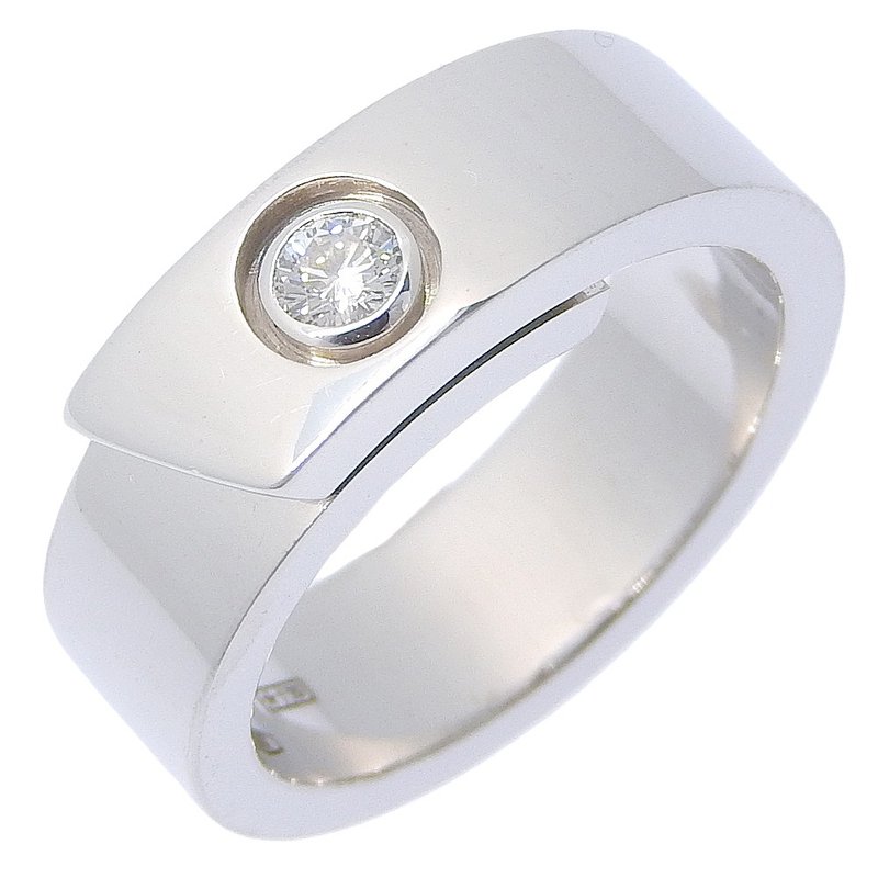 [日本直送] 卡地亚周年纪念戒指，7号，1颗钻石，K18WG x 钻石，约11.2克，女款[二手] - 戒指 - 贵金属 银色