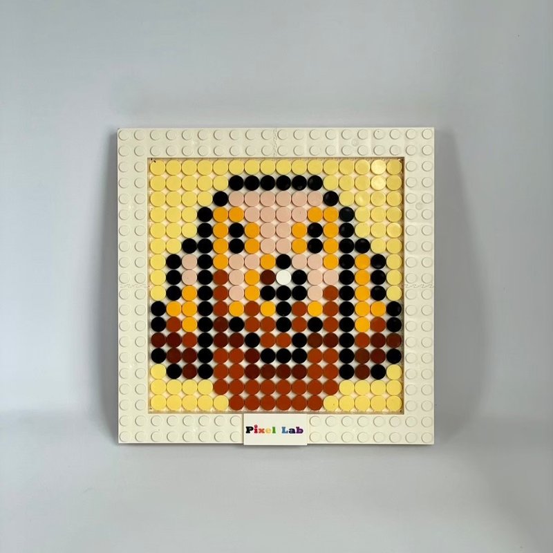 【拼图 礼物】宠物系列 16X16 DIY套组-腊肠狗 - 摆饰 - 塑料 白色