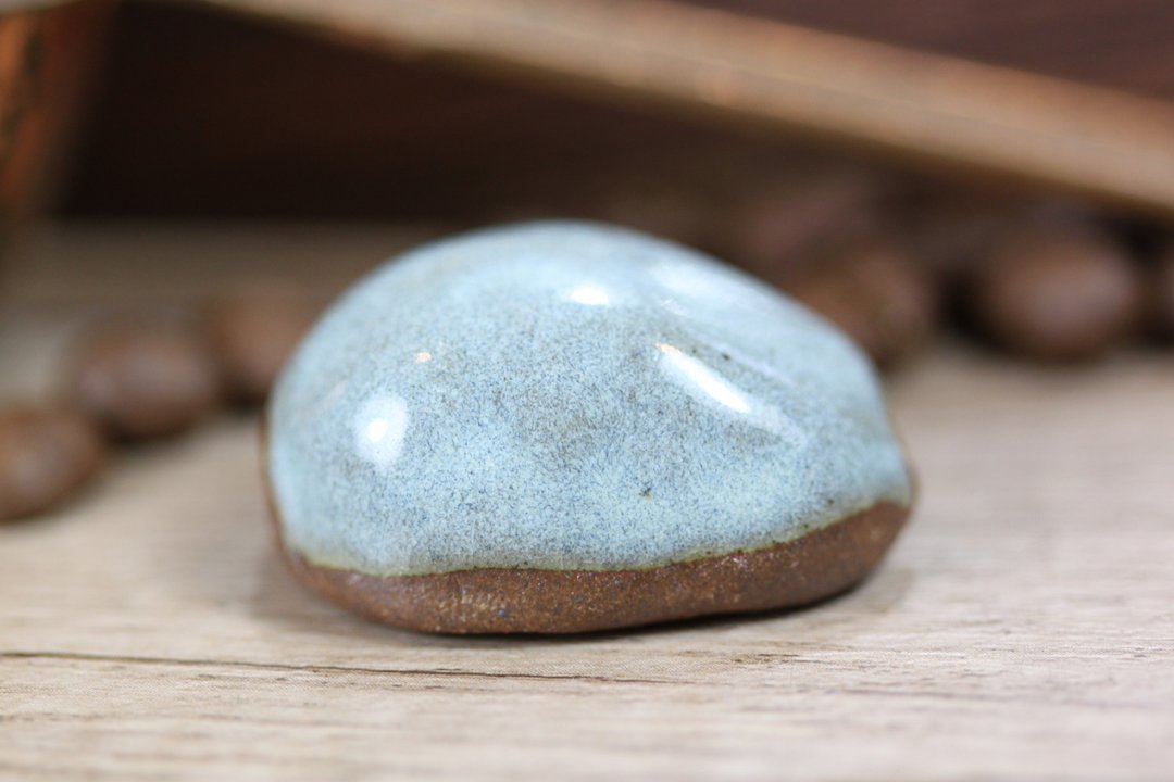 【沐春生活】3.2cm 咖啡小废物 咖啡摆饰 手作 慢火雅风&自然釉 - 摆饰 - 陶 