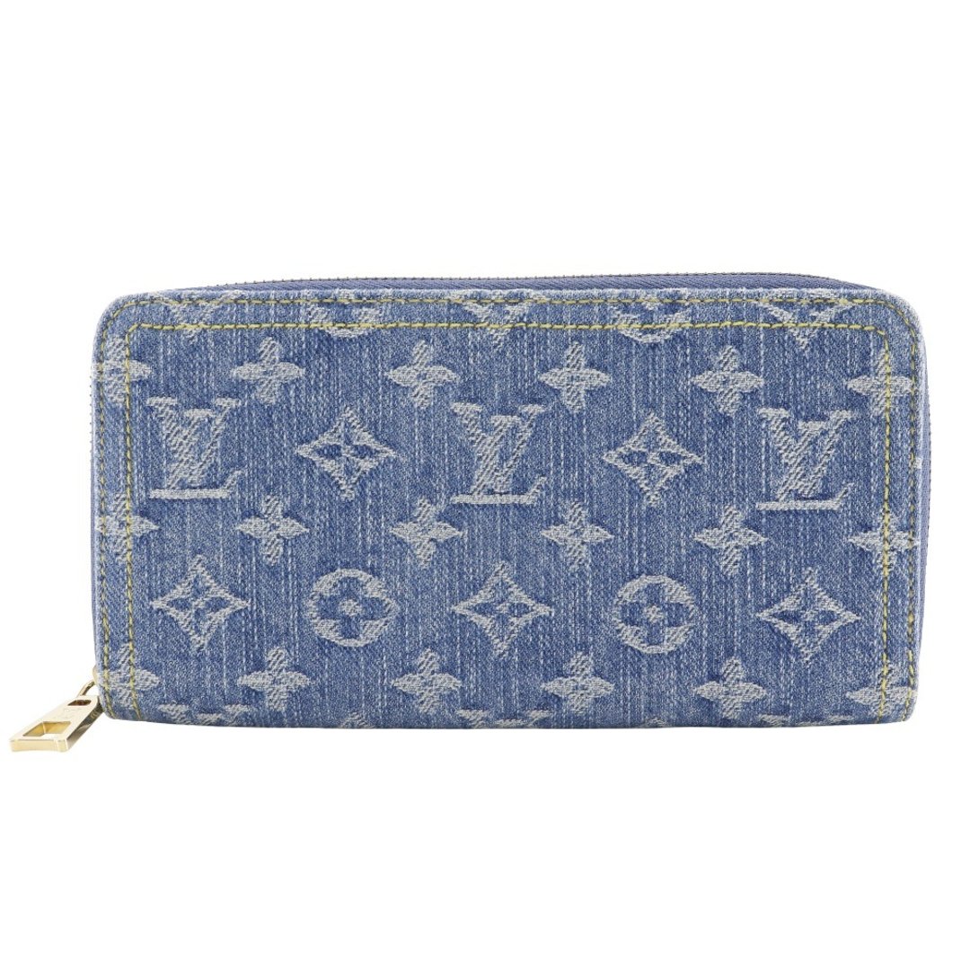【日本直送】路易威登 LOUIS VUITTON Zippy Wallet 长夹 M82958 Monogram Denim 丹宁帆布 蓝色 男女皆可【二手】 - 皮夹/钱包 - 棉 蓝色
