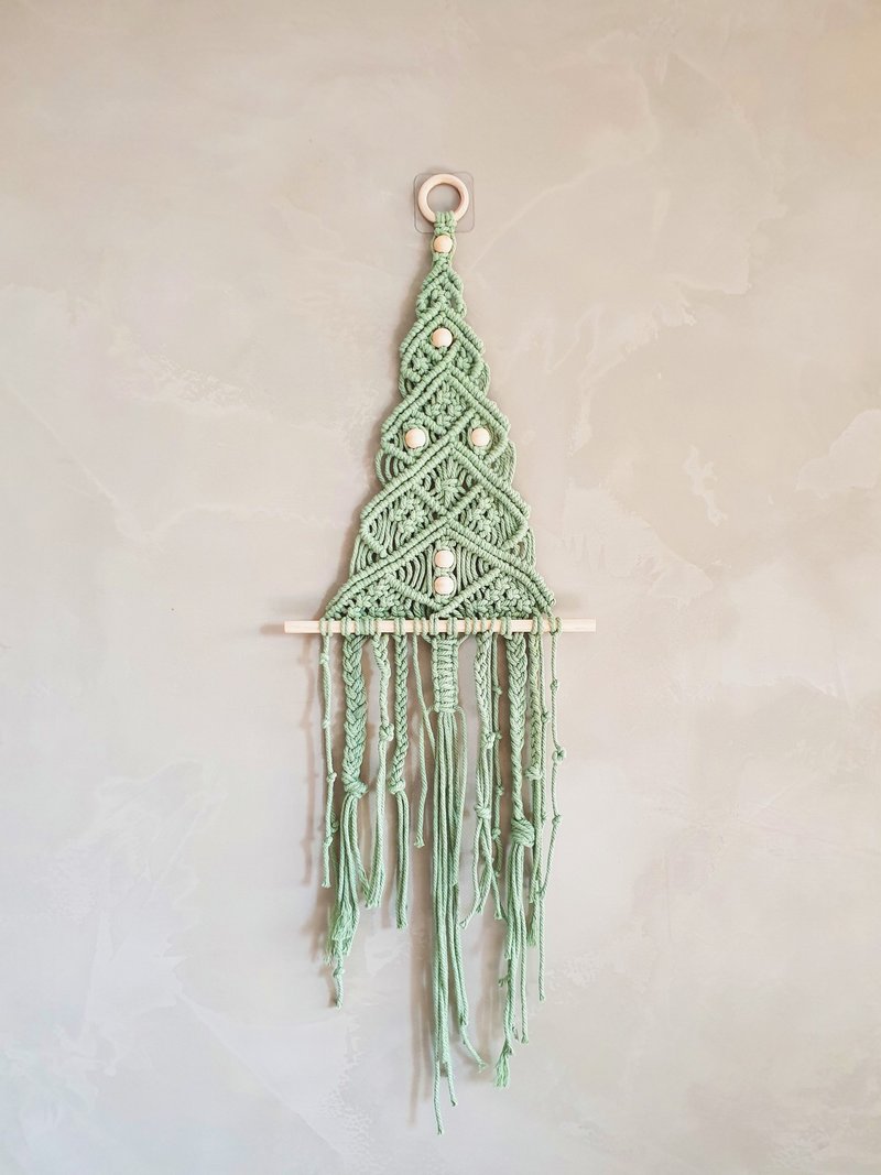 Faith Handmade | 手工编织圣诞树 挂毯 Macrame 交换礼物 订制 - 墙贴/壁贴 - 棉．麻 