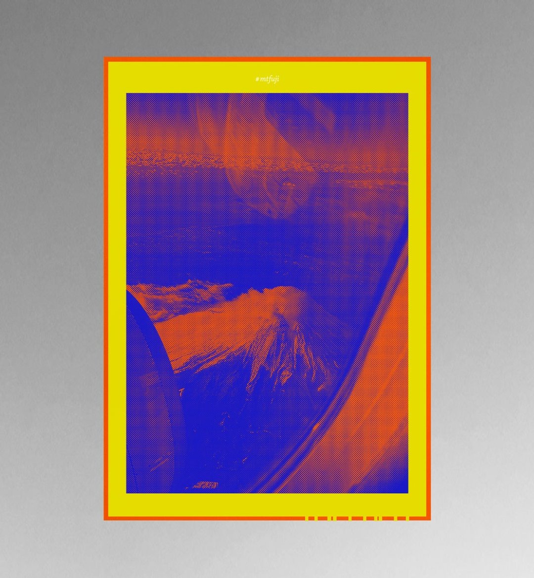 海报 A2 | 富士山 MTFUJI_01_No.45 - 海报/装饰画/版画 - 纸 橘色