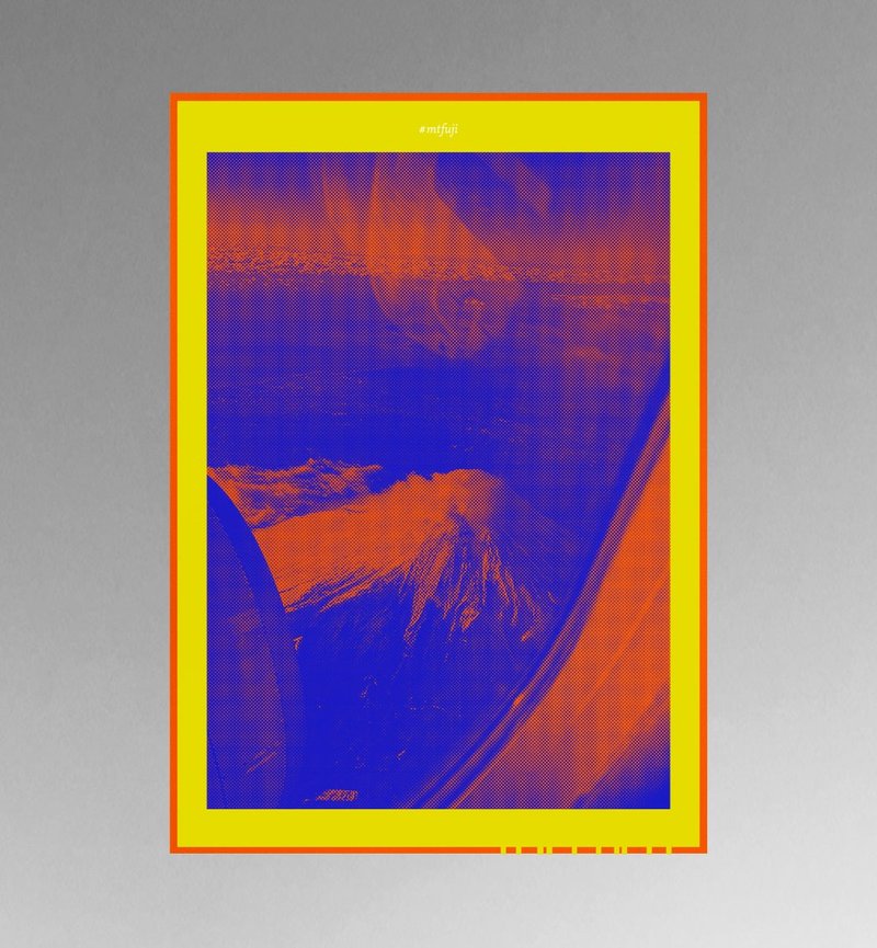 海报 A2 | 富士山 MTFUJI_01_No.45 - 海报/装饰画/版画 - 纸 橘色
