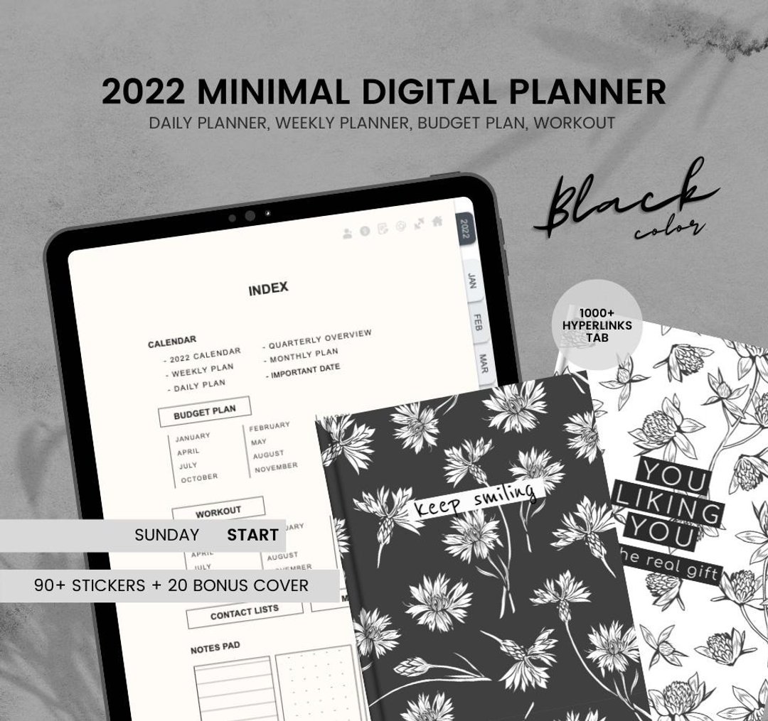 2022 Minimal Digital Planner | Goodnotes/Notability Planner - 电子手帐及素材 - 其他材质 