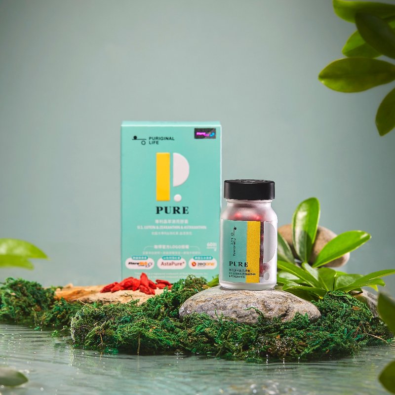 【福利品】 - 专利晶萃澈亮胶囊 (60颗/瓶) - 叶黄素+虾红素 - 健康/养生 - 浓缩/萃取物 粉红色