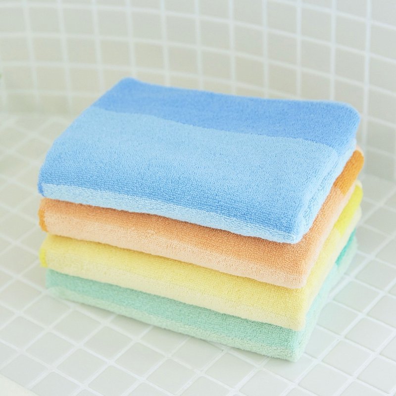 四国系恒彩今治长巾 | 亲肤吸水 | 柔软舒适 | 撞色设计 | 恒色如新 - 毛巾浴巾 - 棉．麻 多色