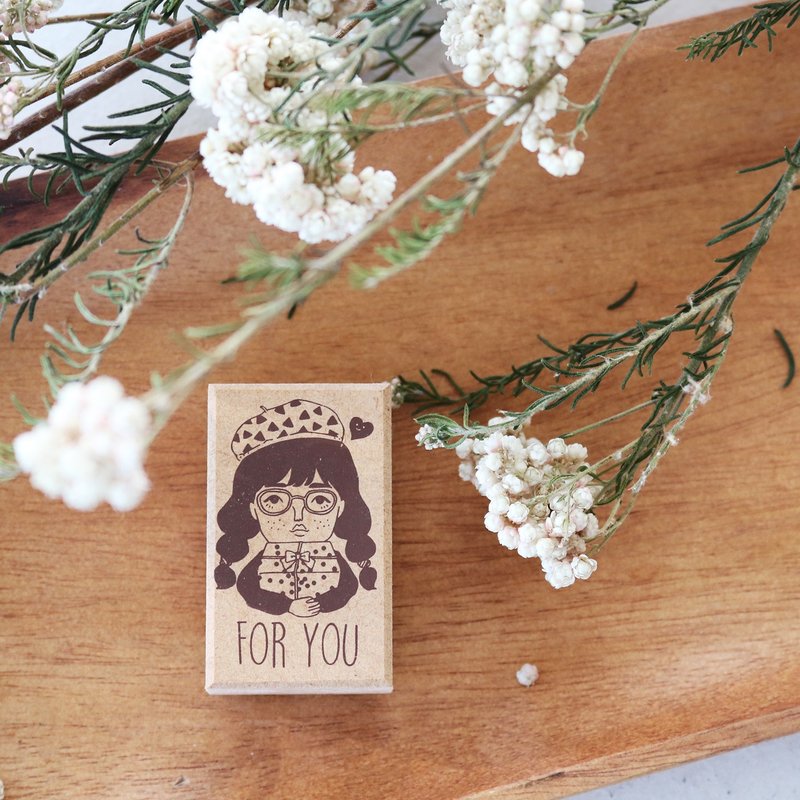 单颗印章-礼物女孩 FOR YOU - 印章/印台 - 木头 