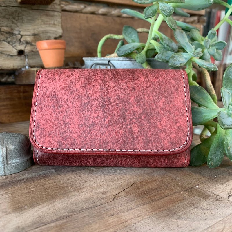 质感手作-云雾名片盒 粉彩 - 名片夹/名片盒 - 真皮 粉红色