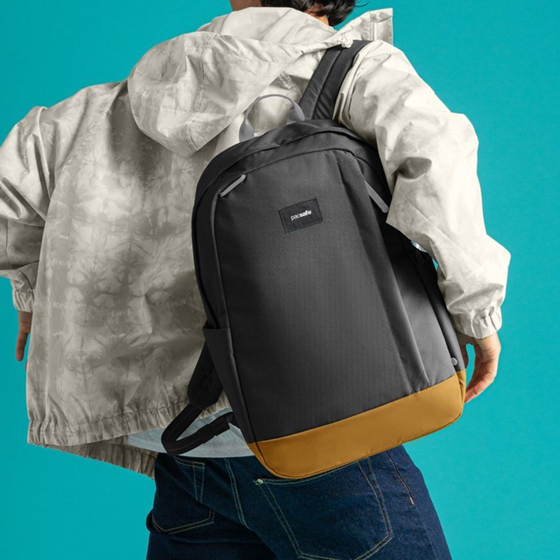 Pacsafe GO | 五大专利防盗 随行防盗后背包 25L 黑色 #35115 - 后背包/双肩包 - 环保材料 黑色