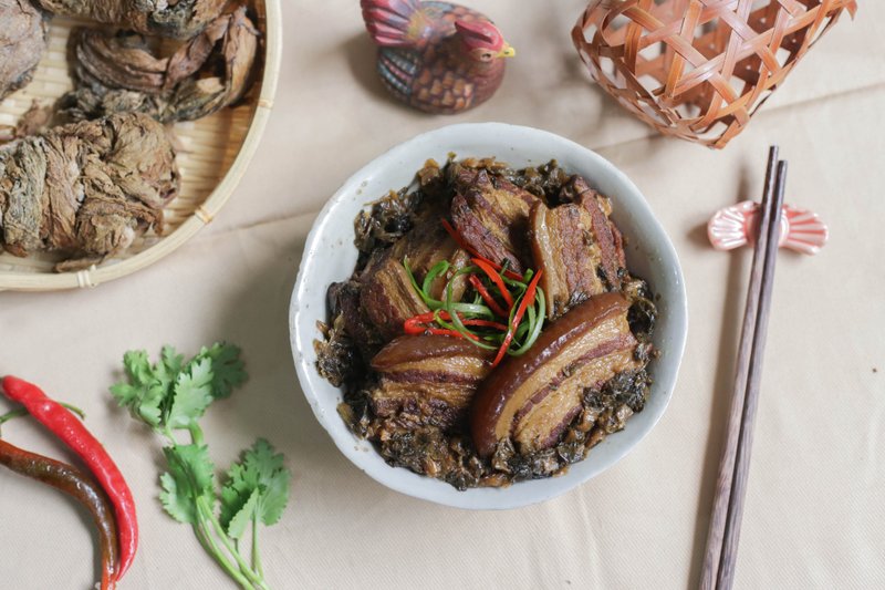 人气客家菜  咸香开胃梅干扣肉 客家庄四代传承手工菜 - 料理包 - 新鲜食材 