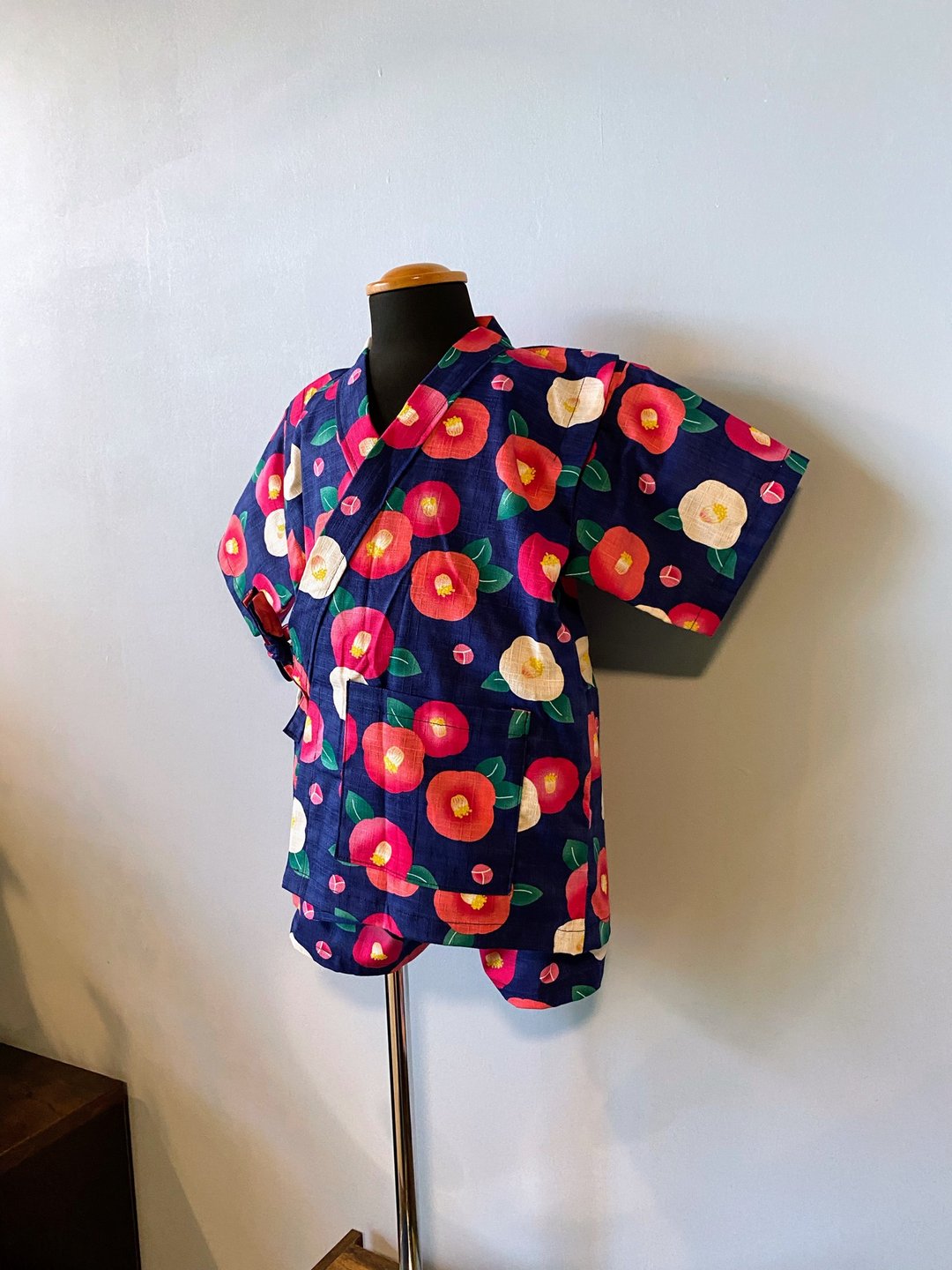 Child Jinbei 90cm Japanese style child Jinbei - 童装上衣 - 棉 蓝色