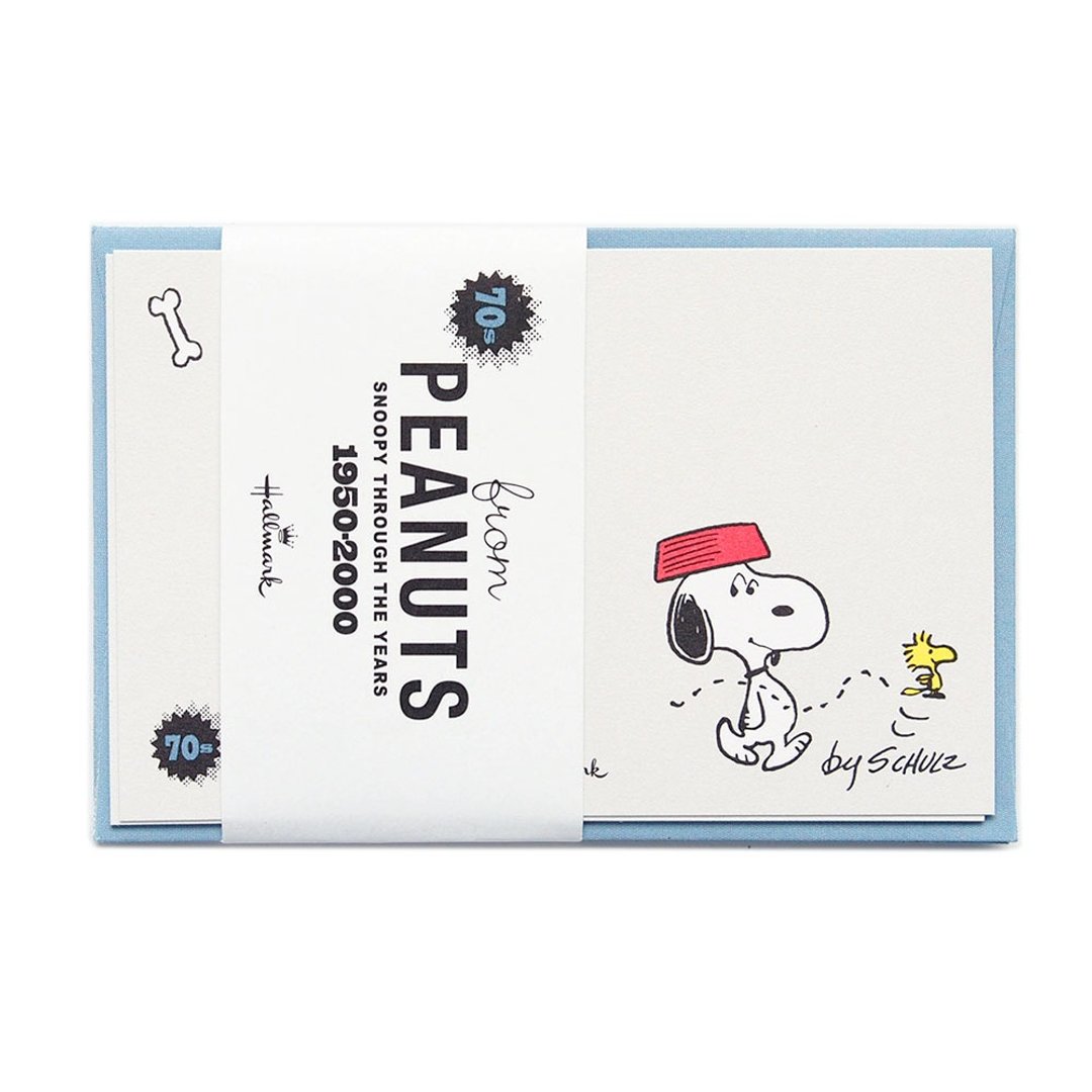 Snoopy70周年纪念 迷你卡4入【Hallmark-Peanuts史努比-JP礼物卡 - 卡片/明信片 - 纸 多色