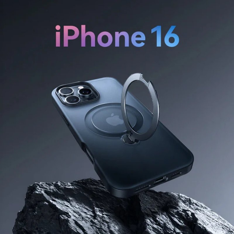 【iPhone 16系列】TORRAS Ostand Spin MagSafe 支架防摔手机壳 - 手机壳/手机套 - 塑料 多色