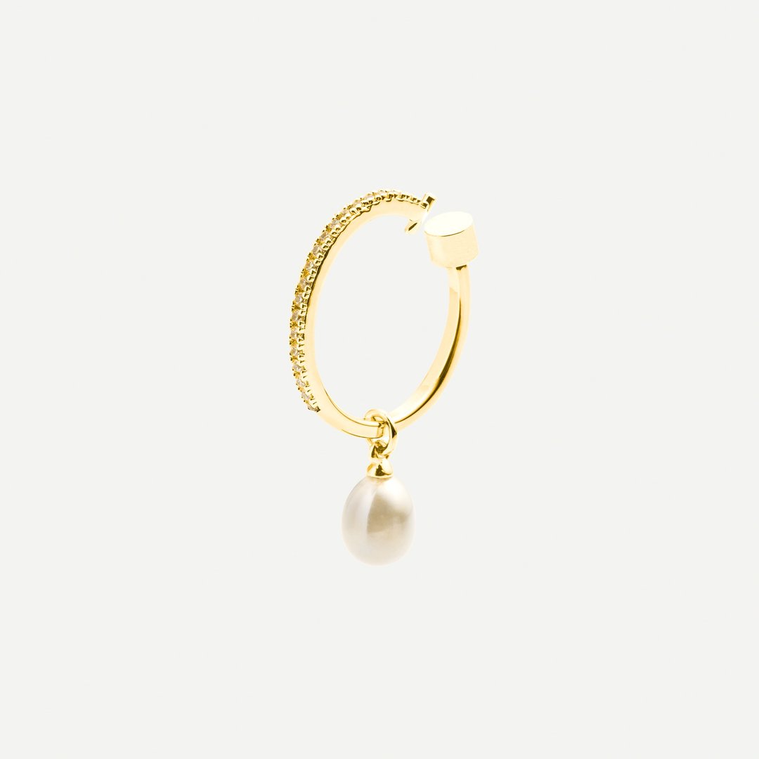 【 婚礼推荐 】趣味百搭 吊坠耳扣组合 /  Riley ear cuff 单支 - 耳环/耳夹 - 铜/黄铜 金色
