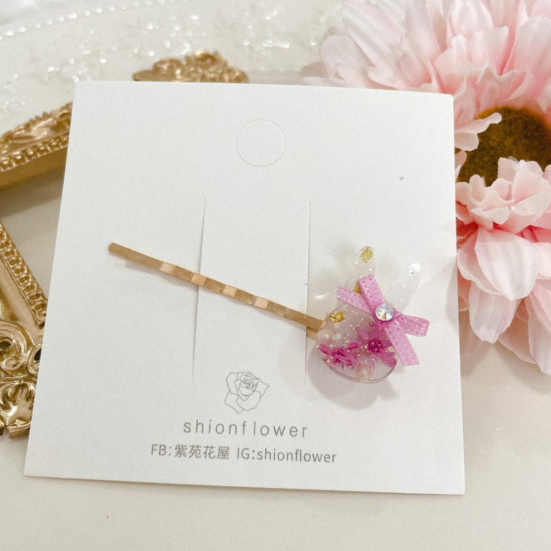 兔兔日本永生花发夹 - 发饰 - 树脂 