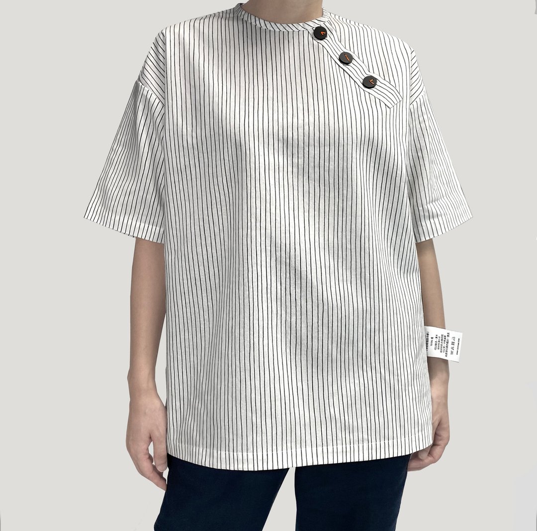 6:25am Time Difference Shirt - 白色 - 中性连帽卫衣/T 恤 - 棉 白色