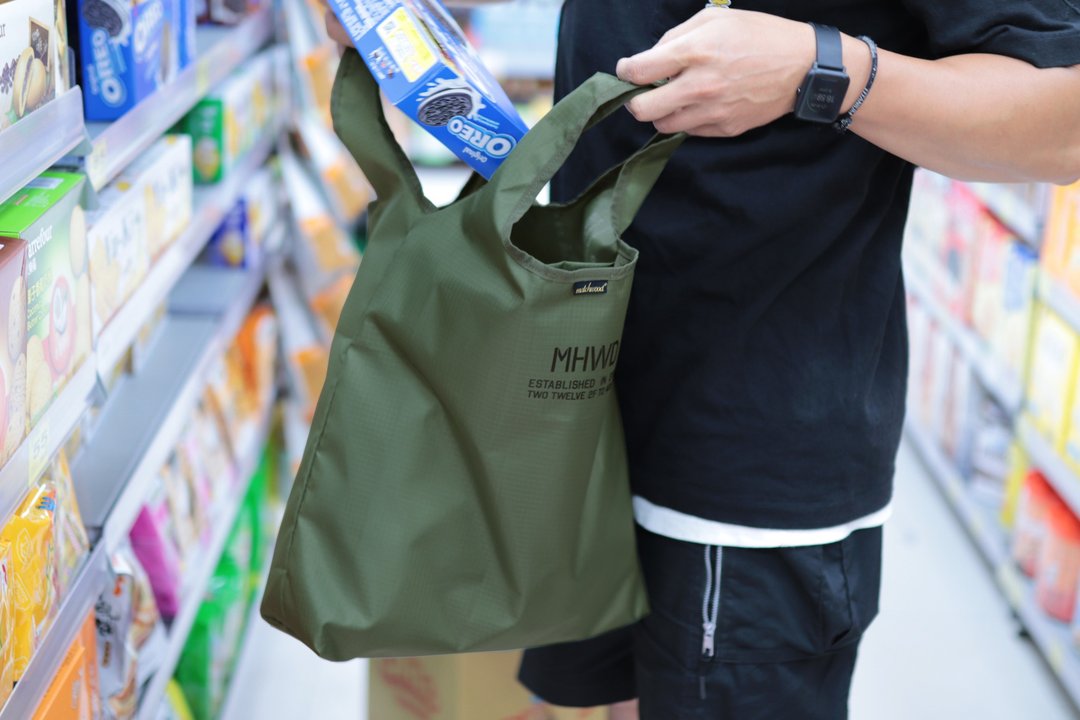 三色一组 提袋 环保 Matchwood reusable bag 可收纳 环保 购物袋 - 手提包/手提袋 - 其他材质 绿色
