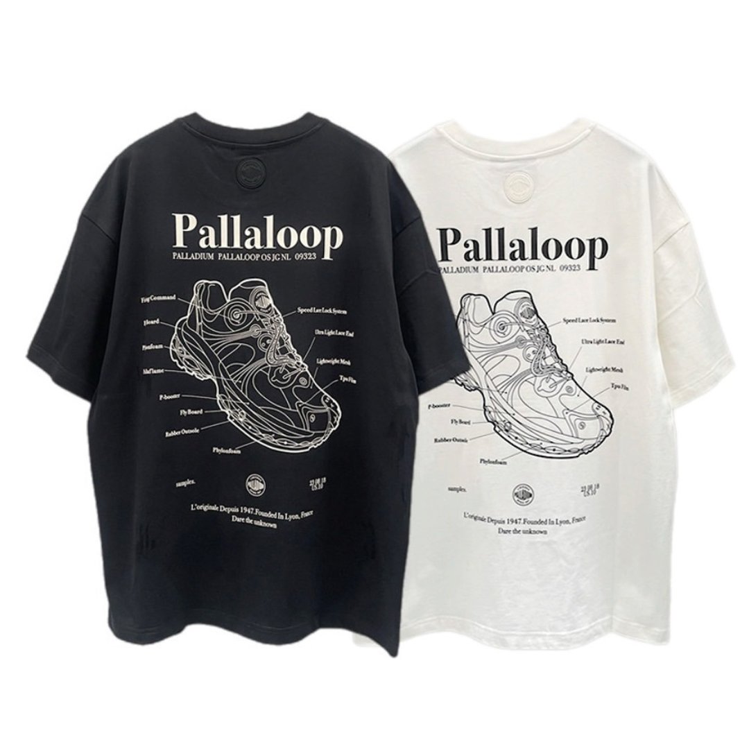 【限量】PALLADIUM  黑白双色概念LOGO短袖短T 1011014 - 女装 T 恤 - 棉 多色