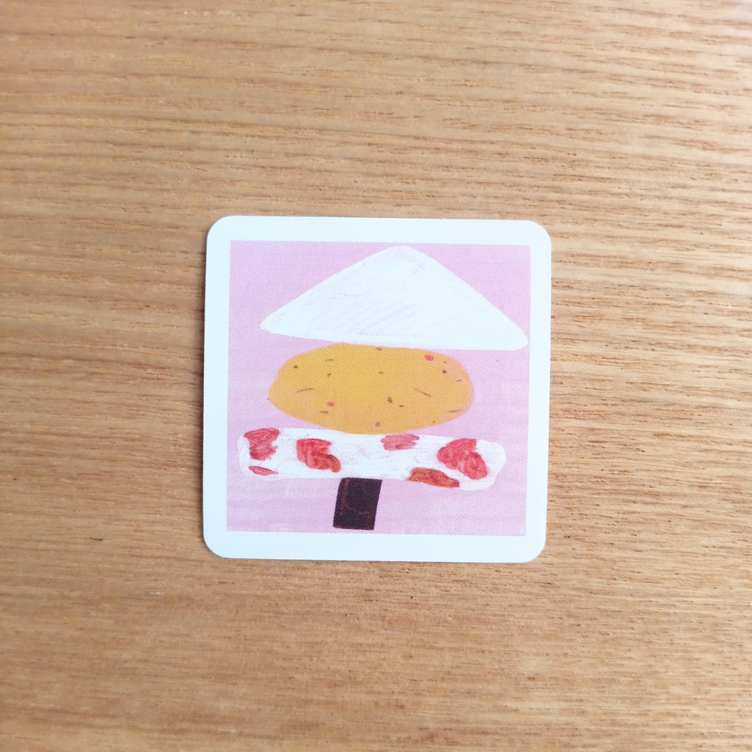 小巧串烤关东煮贴纸 关东煮 oden 贴纸 sticker - 贴纸 - 防水材质 粉红色