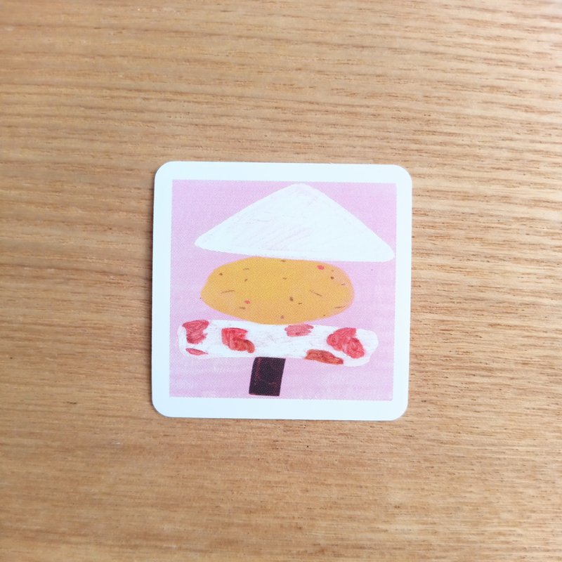 小串关东煮贴纸 关东煮 关东煮贴纸 贴纸 - 贴纸 - 防水材质 粉红色