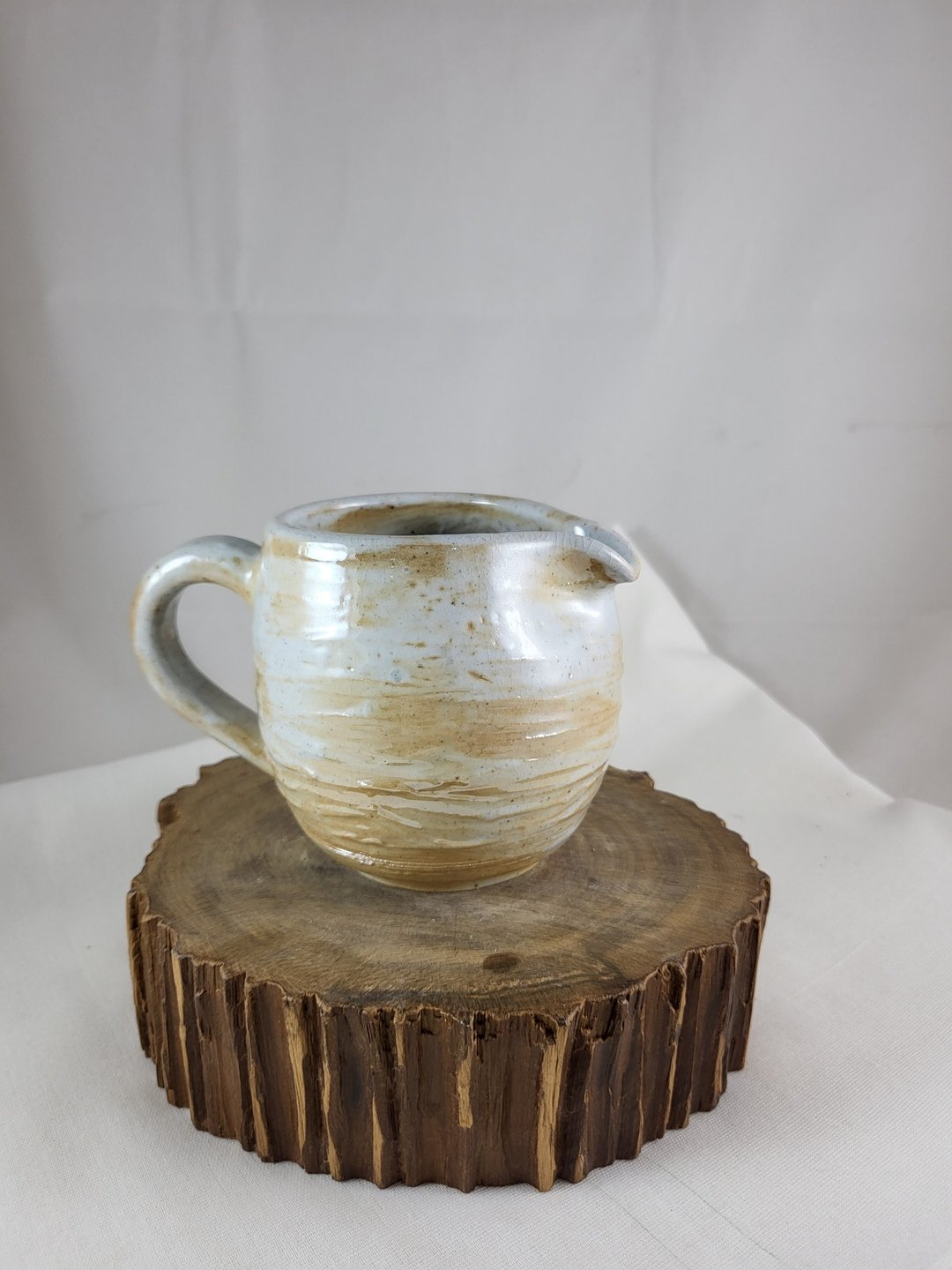 志野釉柴烧茶海公杯 - 茶具/茶杯 - 陶 白色