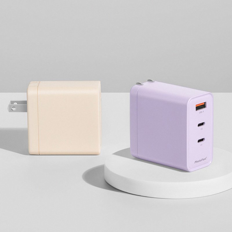 PhotoFast A1 Charge 65W氮化镓三孔充电器 - 充电宝/传输线 - 塑料 紫色