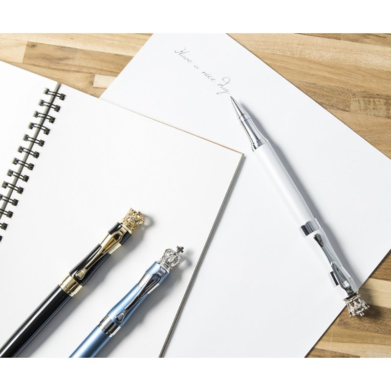 【DT&CREATION】龙行天下皇后钢珠笔 - 白 - 钢珠笔 - 其他金属 白色