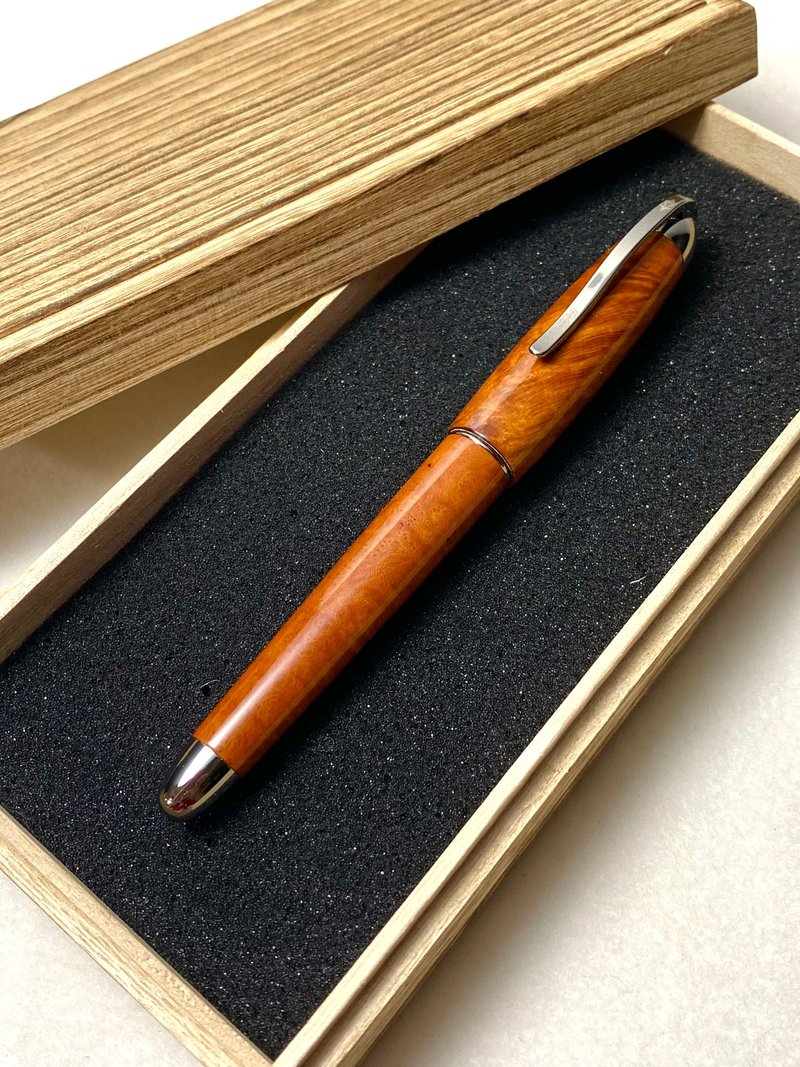 3952老山羊-那鲁湾 意大利石楠木 高清高亮版 弹钢尖系列钢笔 - 钢笔 - 其他材质 