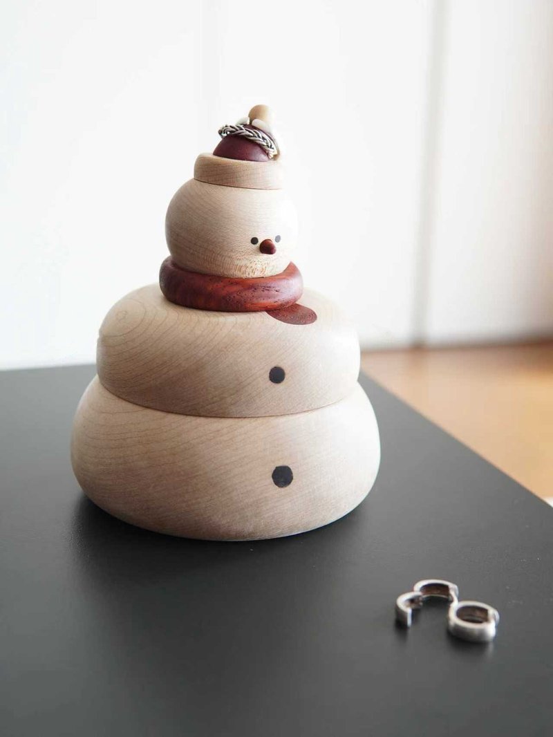 山舍 雪人收纳盒 - 收纳用品 - 木头 