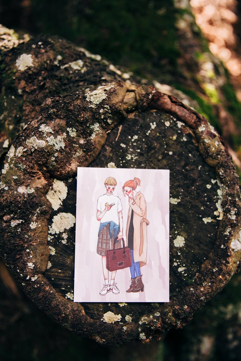 你笑得好我就好系列 明信片 25款 买四送一 - 卡片/明信片 - 纸 多色