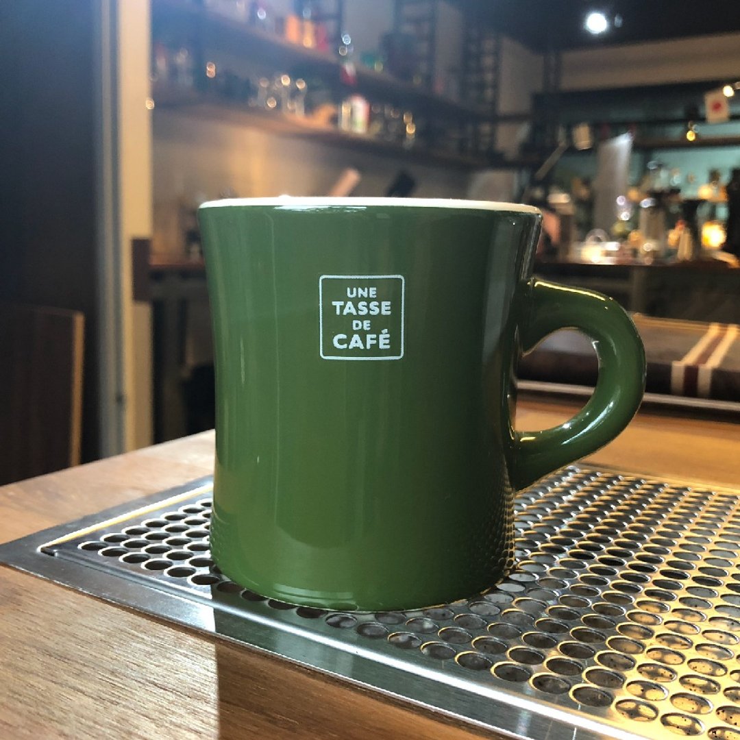 UN CAFE 马克杯 300ml 墨绿色 - 咖啡杯/马克杯 - 陶 