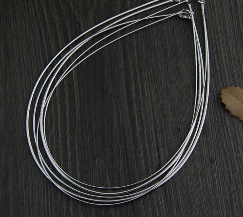 925 Sterling Silver Women Torques Elegant Lady Statement Necklaces NO Pendants - 项链 - 纯银 银色
