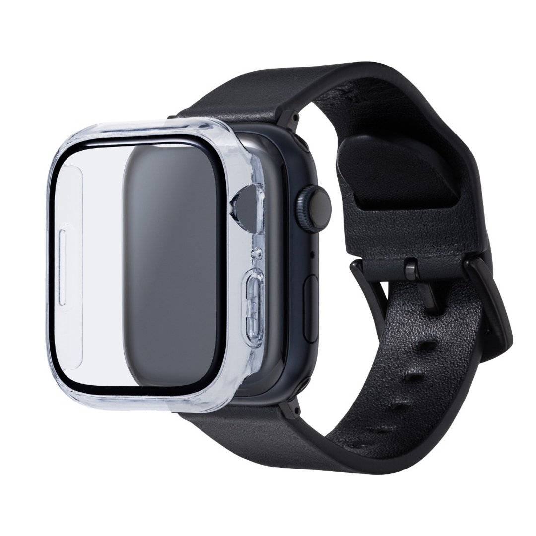 Apple Watch S9 / S8 / S7 45mm 2 IN 1 高透钢化漾玻保护壳 - 数码小物 - 玻璃 透明
