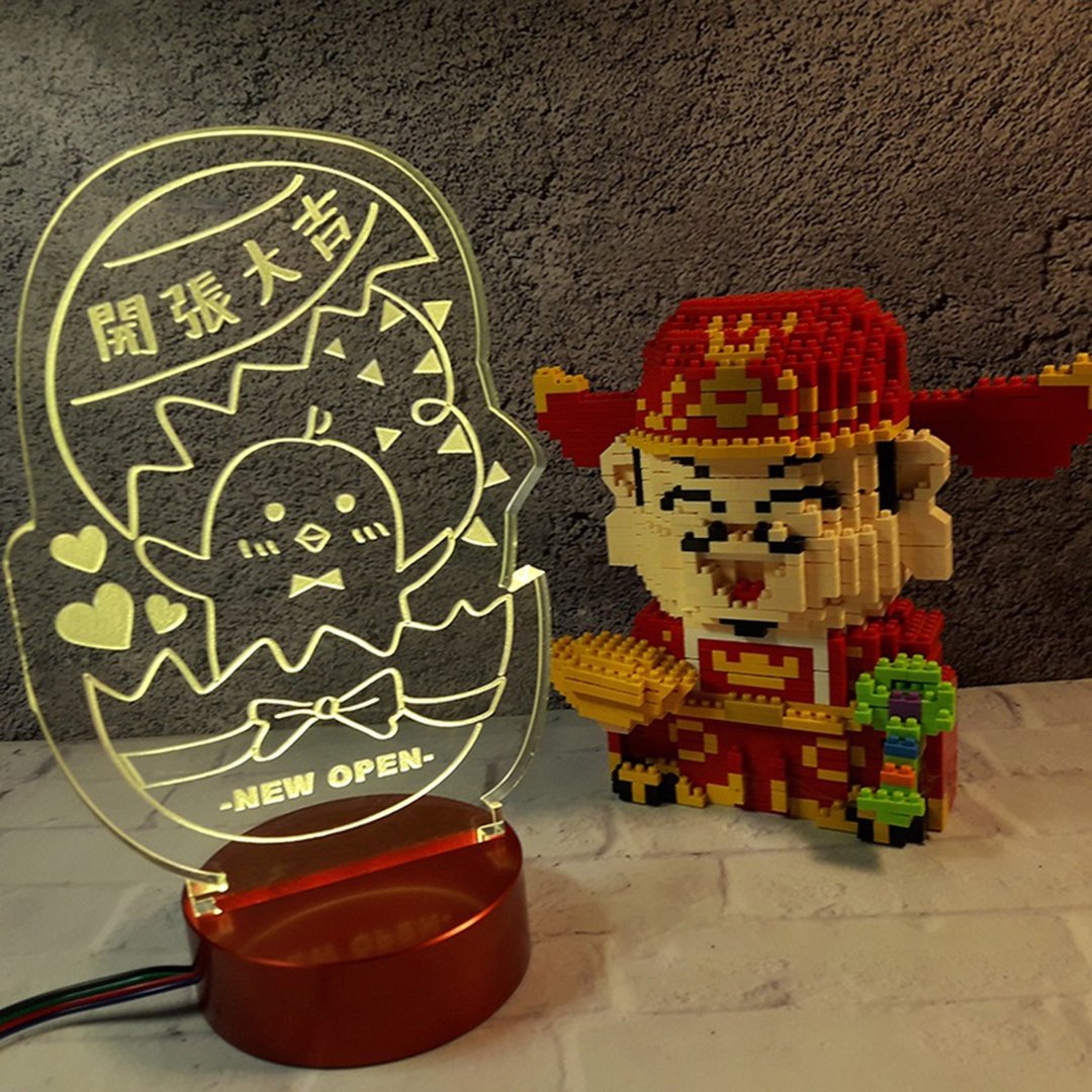 开张大吉 - 开运好时鸡 招财灯 - 灯具/灯饰 - 压克力 透明