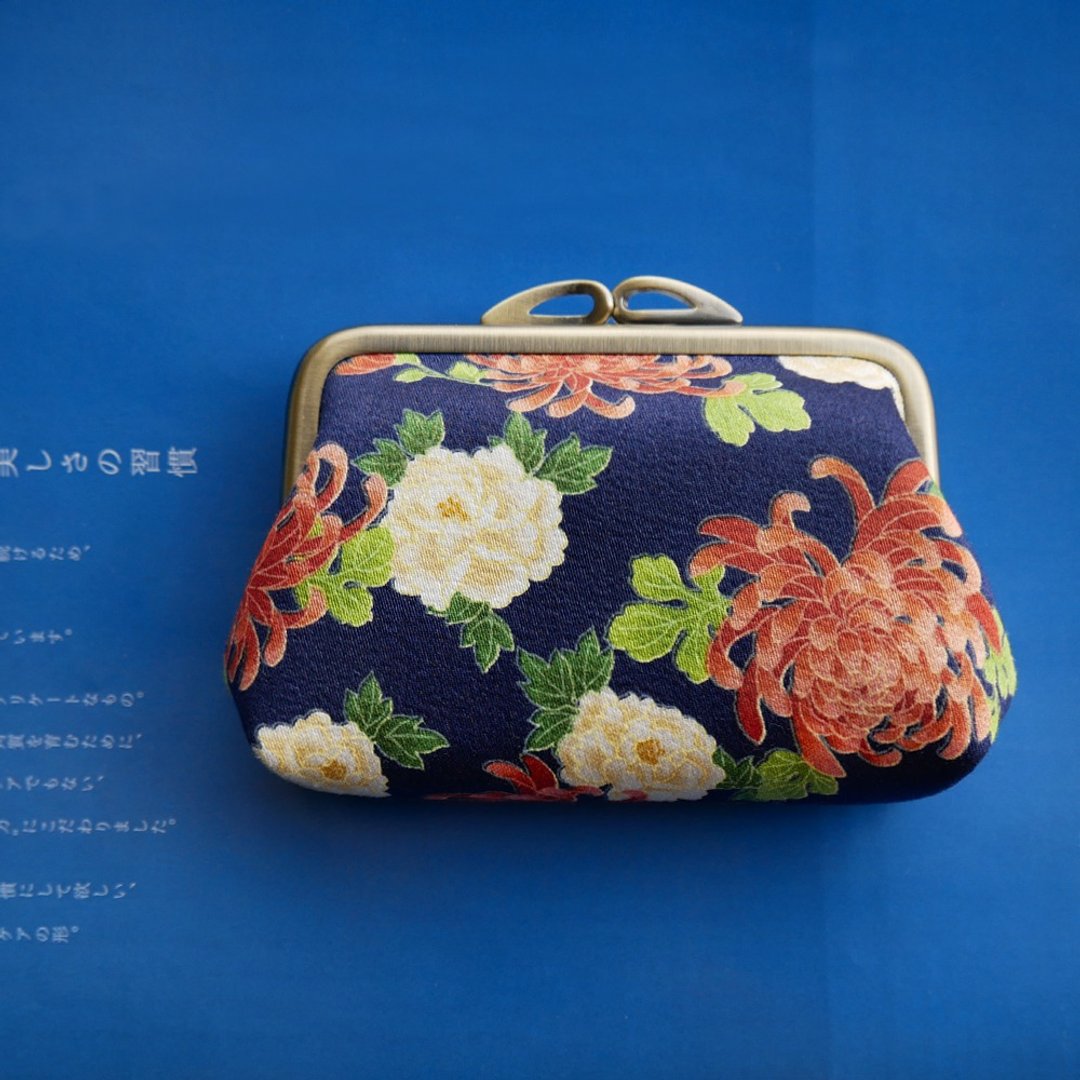 菊香花夜   大嘴巴零钱包 / 口金包 【台湾制造】 - 零钱包 - 其他金属 蓝色