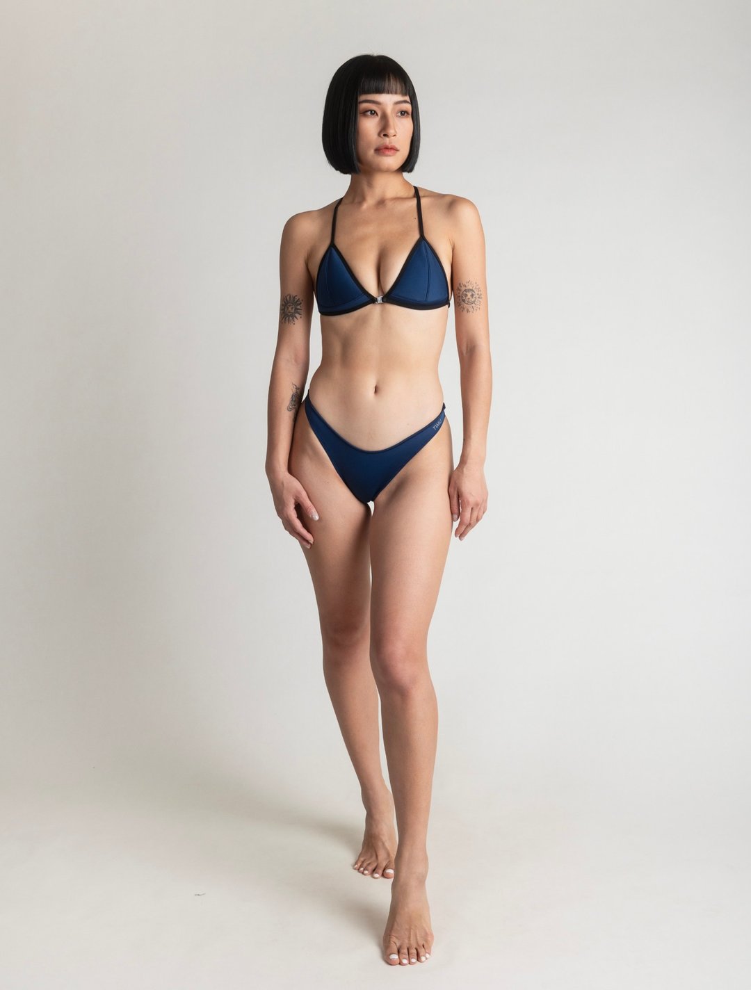 Navy Blue 海军蓝 / 1.5mm NBR 前扣三角比基尼 / Top - 女装泳衣/比基尼 - 其他材质 蓝色
