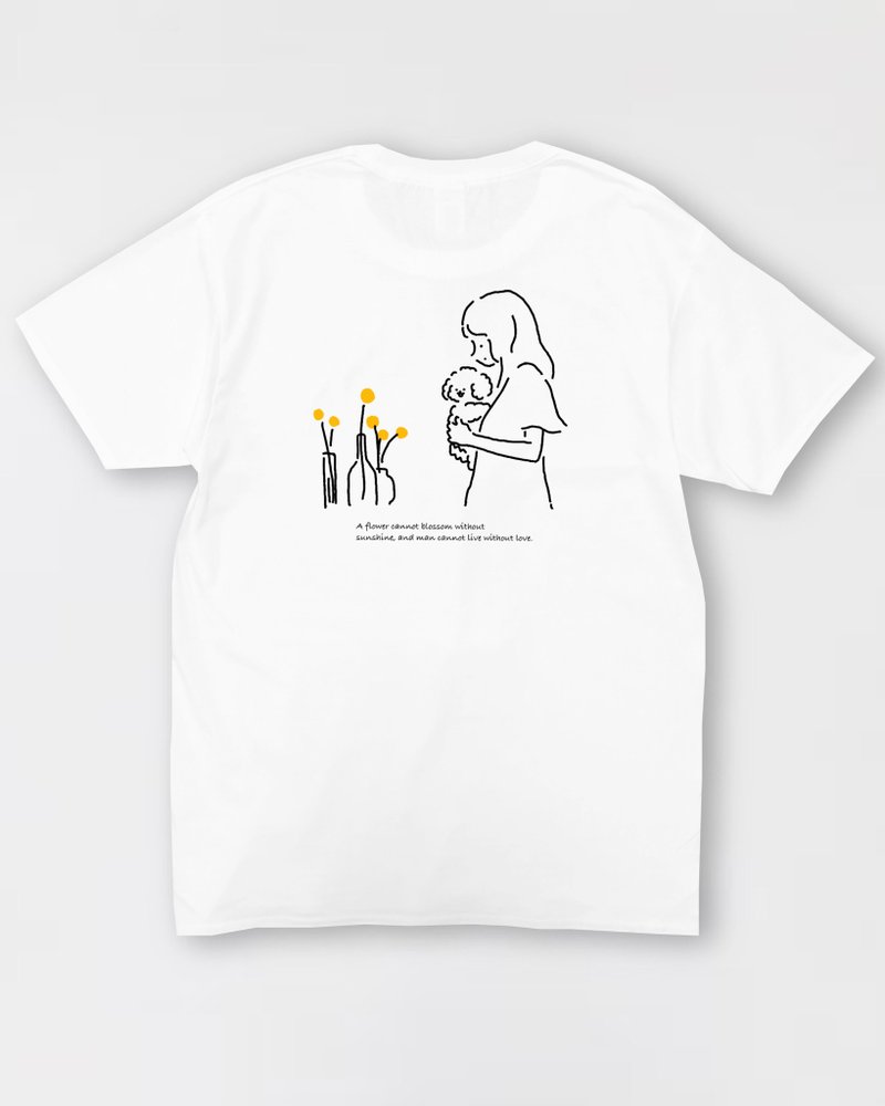 Muck with flowers t-shirt - 女装 T 恤 - 棉 白色