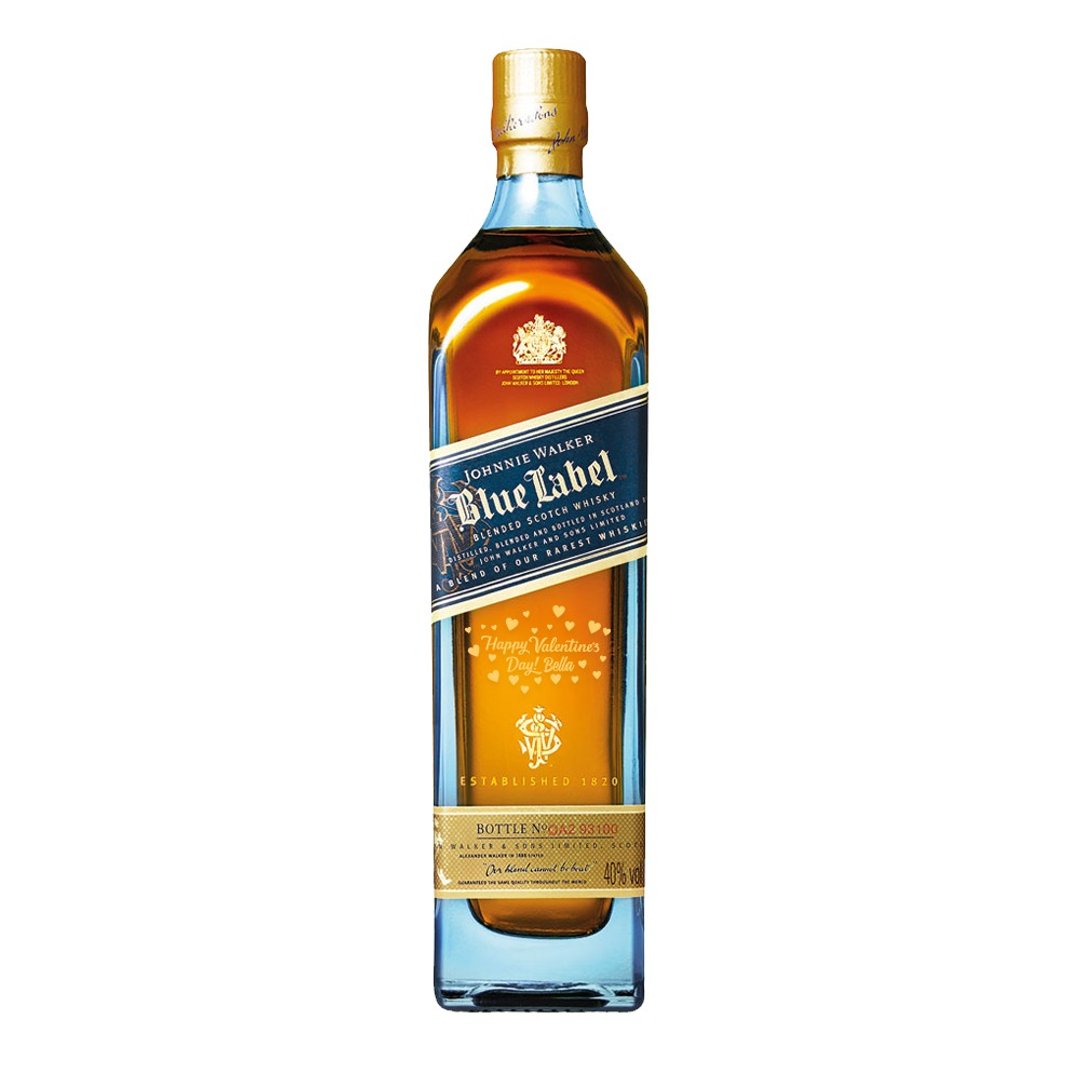 Johnnie Walker Blue Label定制 | 主题文字雕威士忌酒 - 酒类 - 玻璃 
