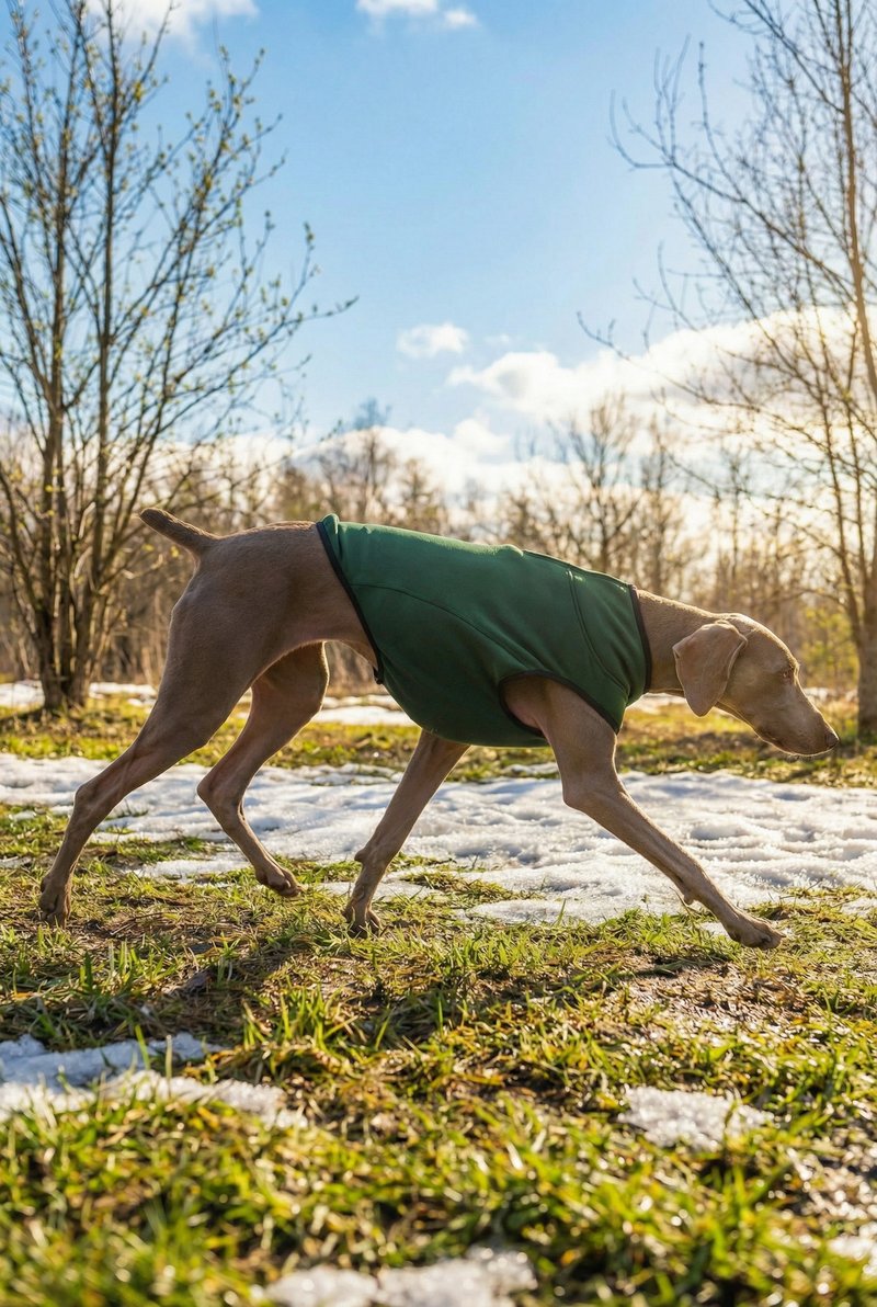 狗狗动能保暖机能背心 - 森苔绿 - 衣/帽 - 聚酯纤维 绿色