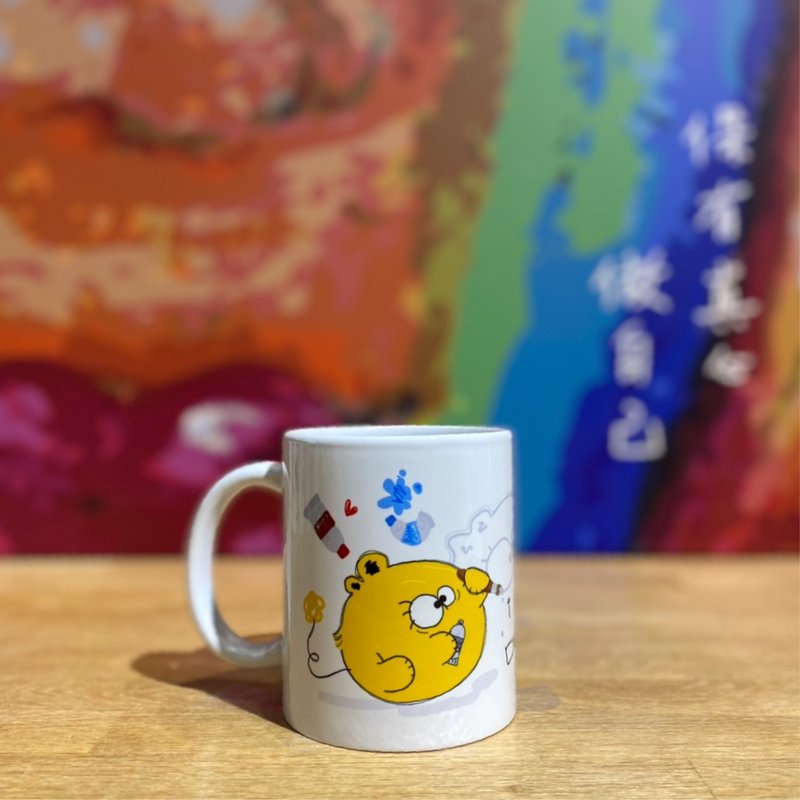 【马克杯&陶瓷杯垫组】小画家 - 其他杯子 - 瓷 白色