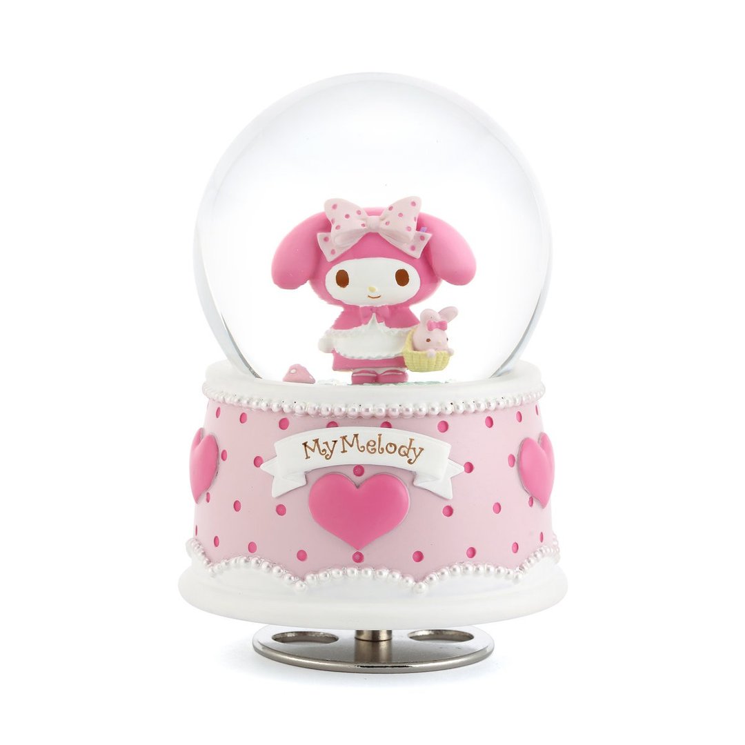 My Melody 小红帽 水晶球音乐盒 生日 情人节 圣诞交换礼物 疗愈 - 摆饰 - 玻璃 