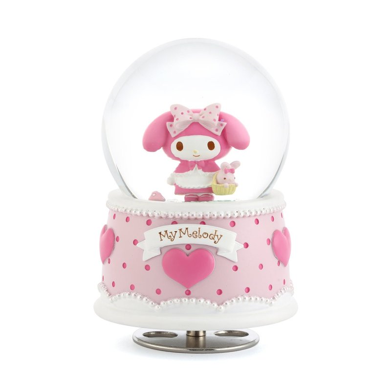 My Melody 小红帽 水晶球音乐盒 生日 情人节 圣诞交换礼物 疗愈 - 摆饰 - 玻璃 