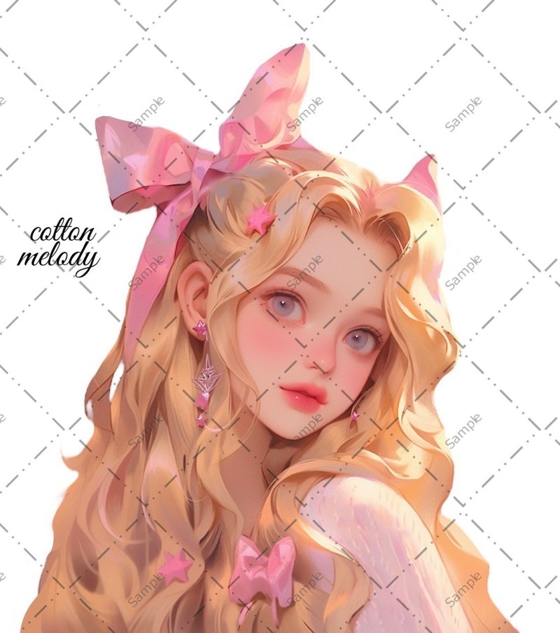 original sticker no.23 人物贴纸 原创贴纸 人物贴纸 女孩贴纸 原创人物贴纸 - 贴纸 - 纸 